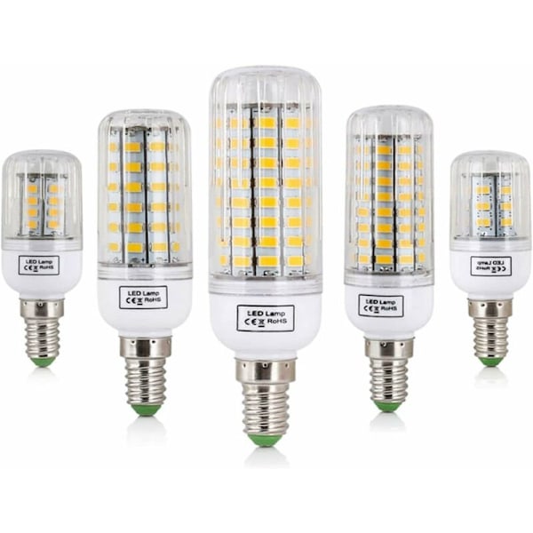 LED Pære, 1 stk. Majslys E27 E14 220V LED SMD 5730 LED Pære 24-165L LUGELIER ALLUX DE LA Bougie