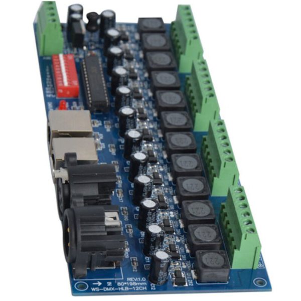 700MA konstantstrøms DMX512 LED-dæmperdekoder og 3P RJ45-controllerdæmper til RGB LED-stribelampe