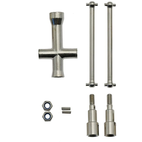 Metall CVD Bakre Drivaxel för SCY 16101 16102 16103 16201 Pro 1/16 Borstlös RC Bil Uppgraderingar Delar Tillbehör