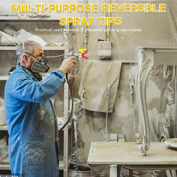 Airless färgsprutepistolmunstyckesats, vändbara spraymunstycken Airless färgsprutepistolmunstycken Airless spruta spraydelar
