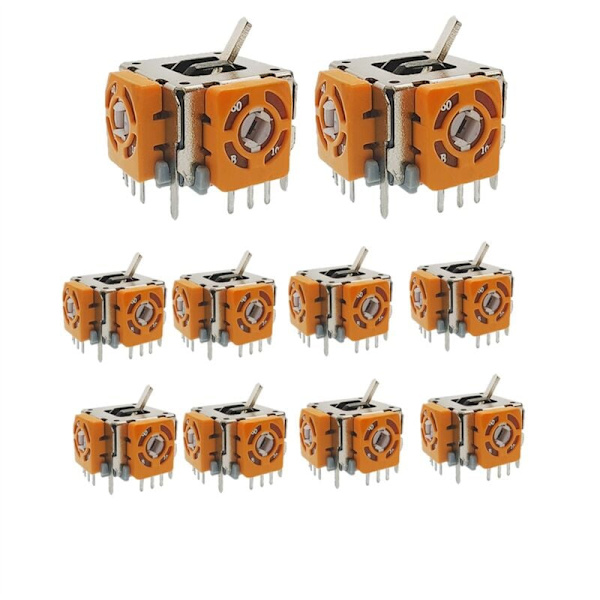 10 modelleringsdelar Joystick Potentiometer för 100 000 cyklers livslängd för sidostyrning av rattgas