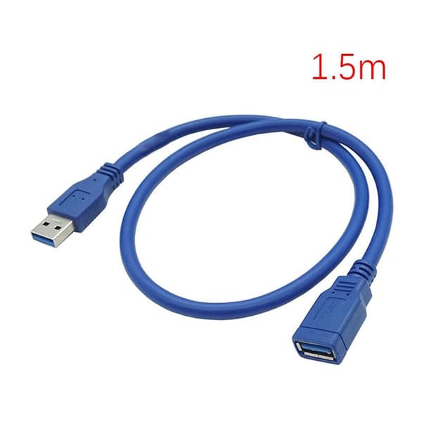 USB 3.0-förlängningskabel, typ A till typ A-hanadapterkabel för spelkonsoler, (1,5 m)