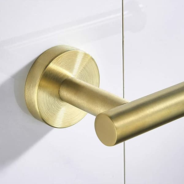 Papirhåndklædeholder til vægmontering Toiletpapirholder SUS 304 Rustfrit stål (Guld)