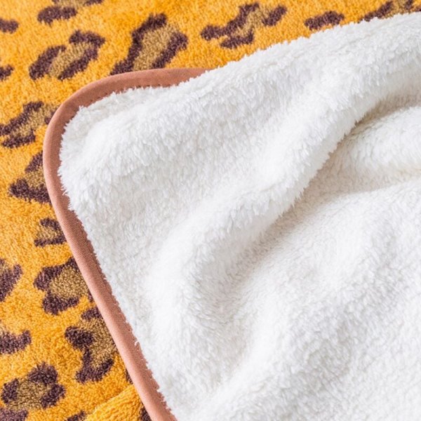 Mikrofiber Leopard Badhandduk Snabbtorkande Handduksset Mjuk Björnsform Julgåva Gymhandduk Vattenabsorption Sexig Brun