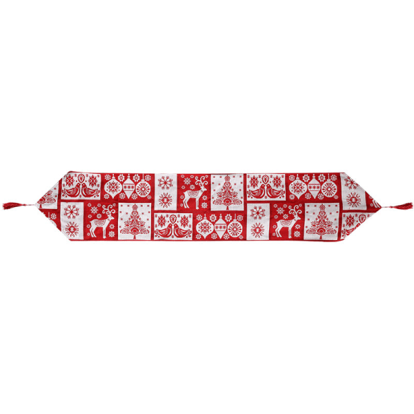 Christmas Table Runner - Holiday Table Runners for Dining Room, Snowflake Dining Room Cloth for Christmas Table Decorations, H