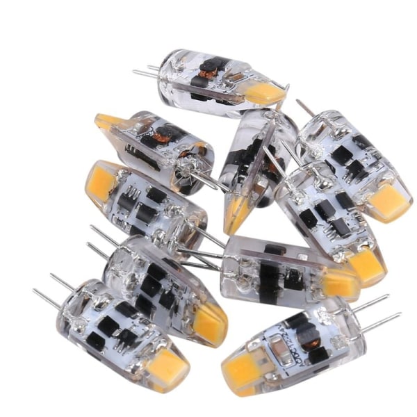 G4 Pære 2W G4 LED Pære er Ekvivalent til 20W G4 Halogen Pære Udskiftning, G4 Sockel Ac/Dc12V-24V, Varm Hvid 10stk