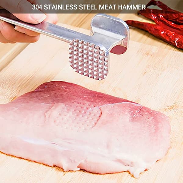 Köttmörare - Kötthammare - Biffhammare - För matlagning och tillagning av biffar, stekar etc. - Bra köksredskap