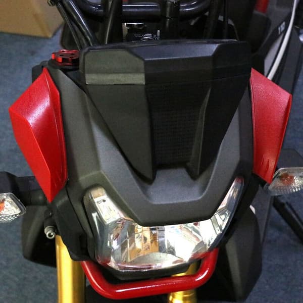 Motorcykel Front Fairing Dynamisk Vinge Kit Universal Spoiler Support Side Fairing Spoiler til Motorcykel Scooter Rød