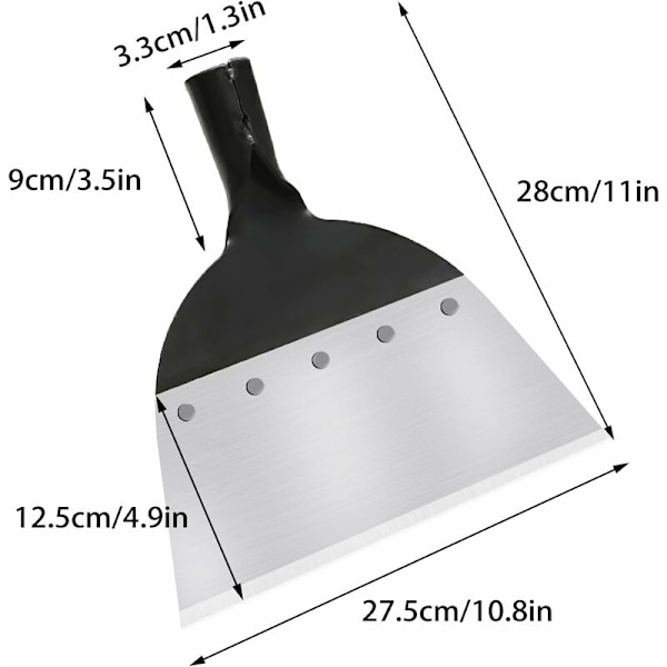 Hage Spade, Multifunksjonell Rengjøringsspade, Hageverktøy, Hagehakk, for Luking Rengjøring Isspade Snørydding