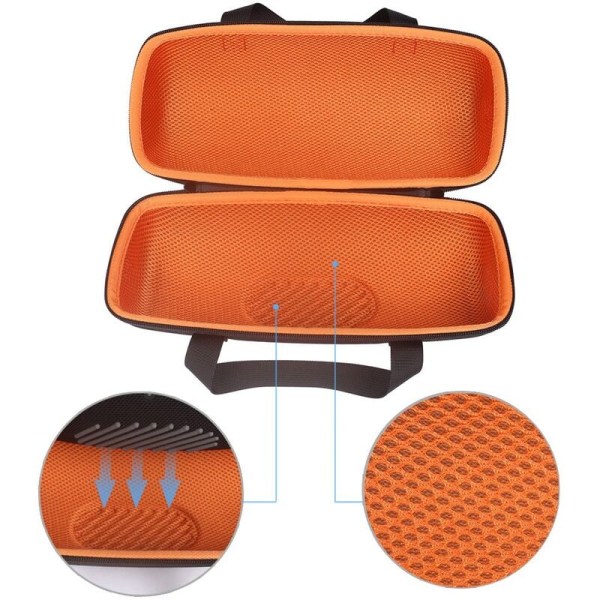 Oppbevaringsboks for Xtreme 3 Beskyttende Deksel Etui for Xtreme3 ​​Bærbar Høyttaler Bag Svart-Oransje