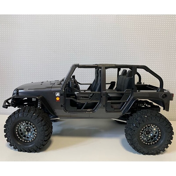 RC-auton muoviset putki-ovet ja peili 1:10 RC-autolle Axial SCX10 90046 Wrangler-kovakupulle
