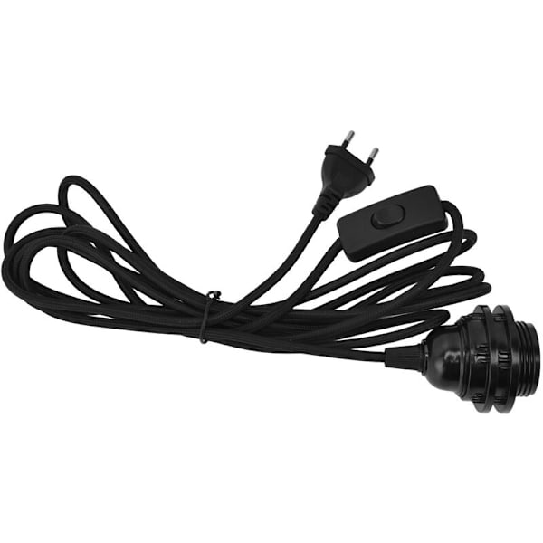 E27 Hänglampa Sockel Lampsladd med Strömbrytare EU-kontakt 100-240V