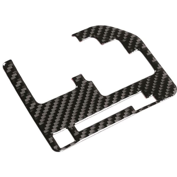 Fiber Gear Indikator Panel Cover Trim Stickers til -2014 2015 2016 2017 2018 2019 2020 2021 (Sort)