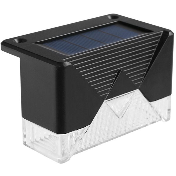 8 st LED solcells trappa ljus IP65 vattentät utomhus solcells däck lampor för trädgård gångväg gård uteplats steg steg staket lampor