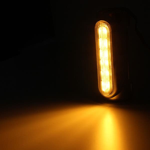 Motorcykel LED-kolonne Highway Switchback Kørelys/Blinklys til (Sort)