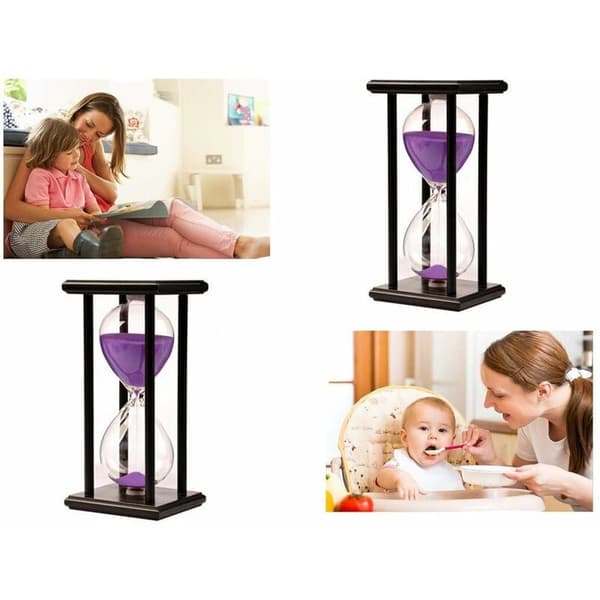 30 minuters timglas timer sand timer klocka 30 minuter träram sandglas timer heminredning kontors prydnad kökstimer timglas timer pu