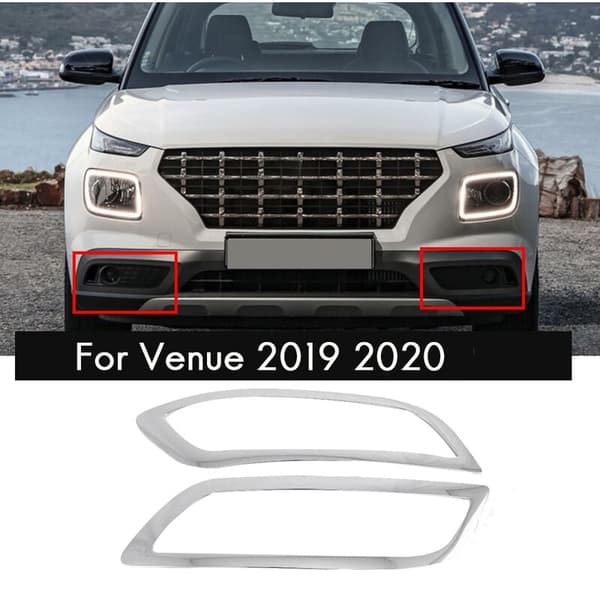 For Venue 2019 2020 Chrome Tåkelys Deksel Dekorasjon Ramme Deksel