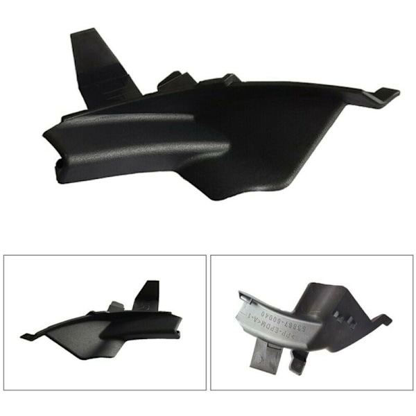 Nummerplade Fairing Viskerstrim Trim Forrude Højre Bil til Land Cruiser Prado LC120 GX470 2003-2009