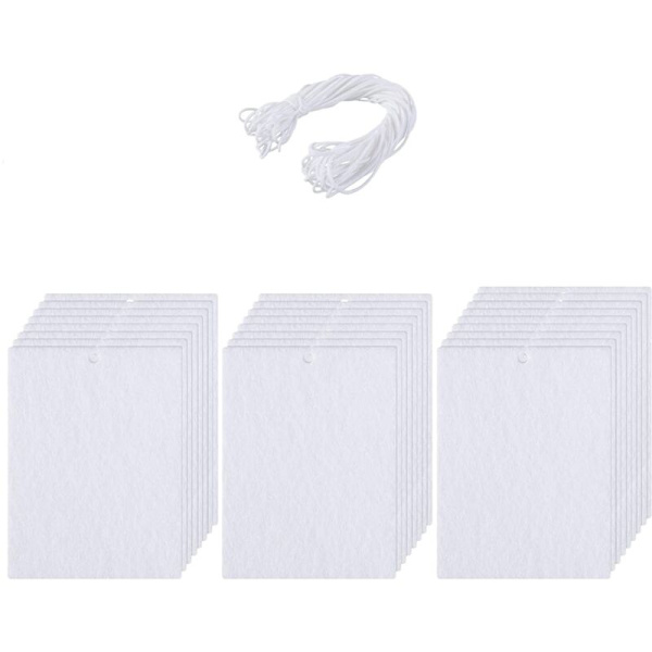 25 st sublimering bil luftfräschare hängande doftark ark filt DIY rektangel