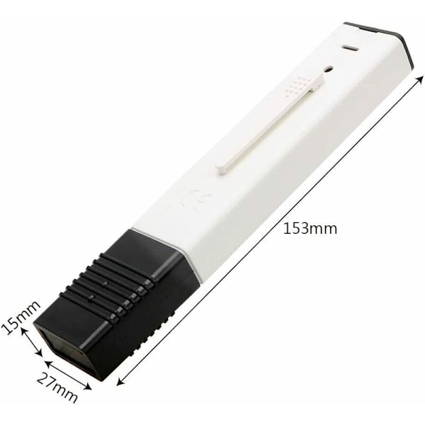 TDS Vandkvalitetsdetektor Vandkvalitetsanalysepen TDS-tester 0-9990 PPM (Hvid)