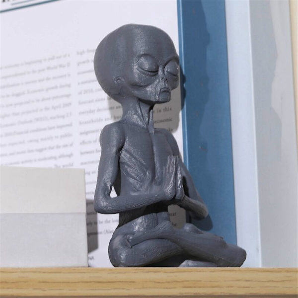 Ornamenter Skrivebords Topper Yoga Meditation Statue Figur Figur Hylde Sitters Have