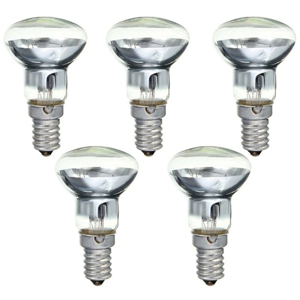 Udskiftning Lava Lampe E14 R39 30W Skrue-i Spotlight Pære Klar Reflektor Spot Glødepærer Lava Pærer 5 Stk,