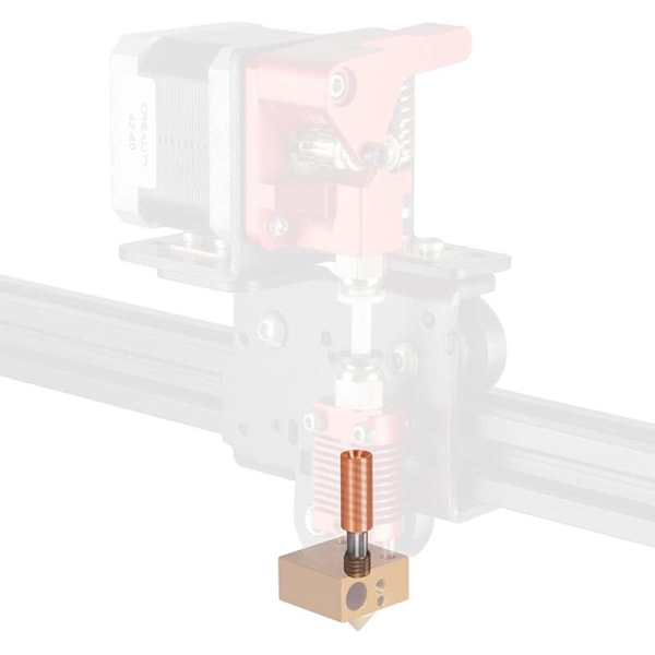 Titaaniseoksesta ja kuparista valmistettu suutinlämmitysyksikkö 4.1 reiällä 3 V2, Pro, CR10 -sarjan 3D-tulostimille