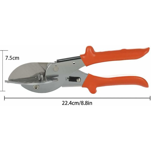 Tang, Ledningsafskærer, Have Saks Multi-Vinkel PVC Polymer Saks Til PE, PVC PPR, Skæring, Rør, Grene, Tråde og 45-60 Grads Vinkler