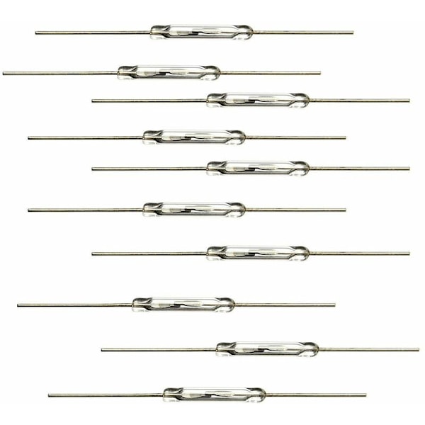 10 st kontaktfjäder 14mm x 2mm miniatyrkontaktbladfjäderbrytare längd 44mm