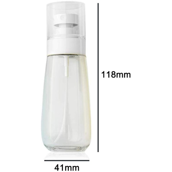 Reseförpackningar med sprayflaskor, set med 5 fina dimsprayflaskor, tomma luftfria sprayflaskor för makeup, klara påfyllningsbara resebehållare för kosmetika