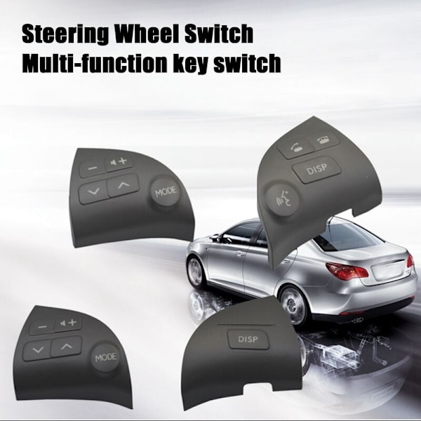 2 stk. Multifunksjonell Bluetooth-høyttalerknappbryter for ES350 Rattknapp 84250-33190 A