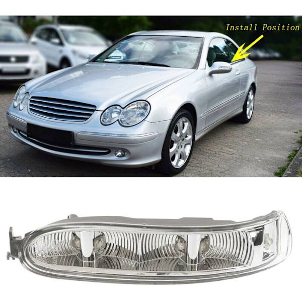 Vänster sidobackspegellampa Blinkers för C209 W209 CLK200 CLK220 CLK240 CLK270 CLK280 2308200721