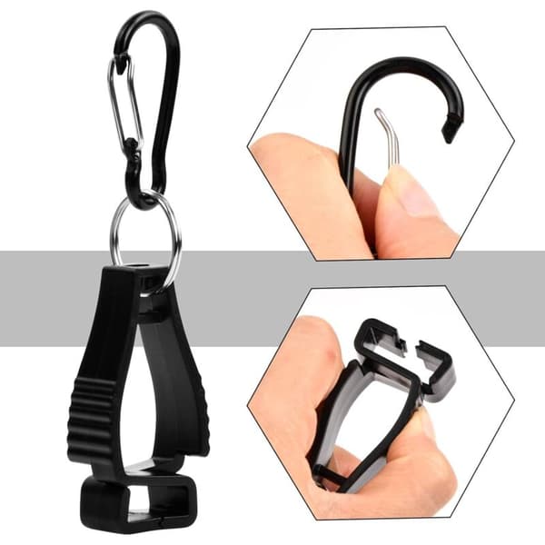 Handsker Klips 2 stk Handskeklips Holder Handskeklips Handskeklips Holder Handskeklips til at Forhindre Tab af Handsker under Arbejde, Arbejdshandskeklips til Handsker Nøgle