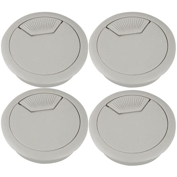 4 stk. 53 mm borehulsplast skrivebordscomputer kabelgennemføring