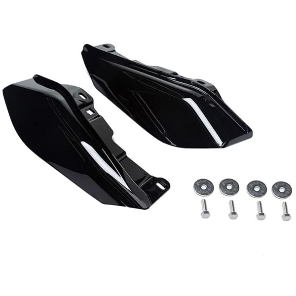 Blank sort midtramme vindafbøjer varmeskjold til Touring Glide Street Road Glide 2009-2016