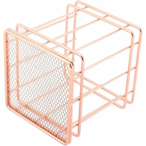 Förvaringskorg i roséguld (S-rektangulär)