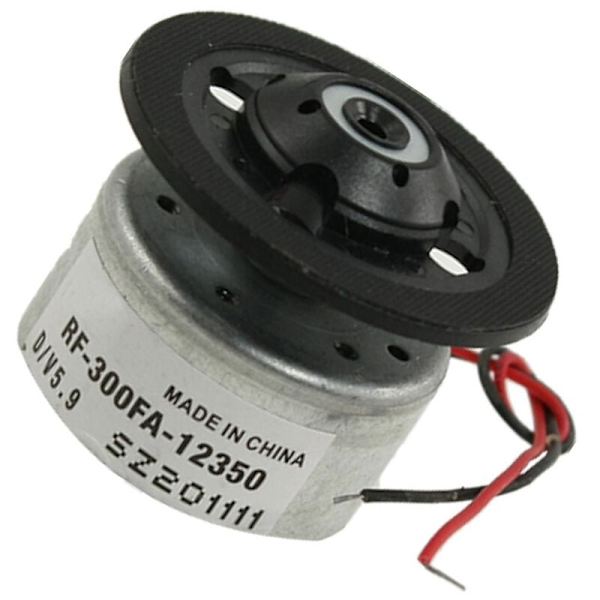 RF-300FA-12350 DC 5.9V motor til CD DVD-afspiller sølv + sort