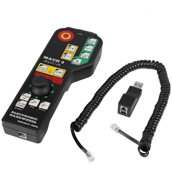 CNC-ohjain, CNC-kaiverruskoneen manuaalinen ohjain, 6-akselinen ohjaus USB-liitin