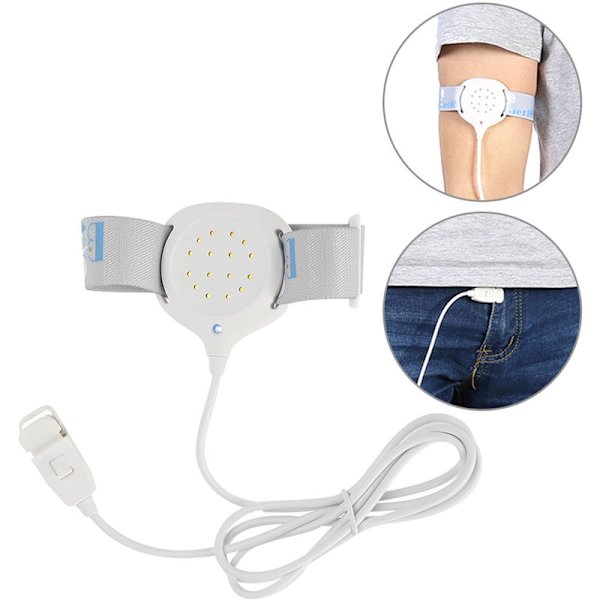 Sengvåt Alarm, Sengvåt Alarm Sensor for Barn og Voksne, Natlig Enuresis Alarm, Bærbar Piss Alarm med Armbånd