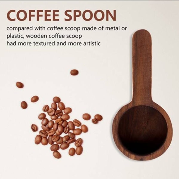 4 st trä mät sked set kök mät skedar te kaffe sked socker krydda mät sked mät verktyg