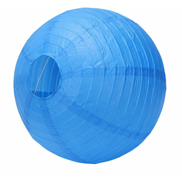 1 x Japansk Japansk Papir Lanterne Lampskærm til Bryllup, 40cm (16inch) Navy Blå