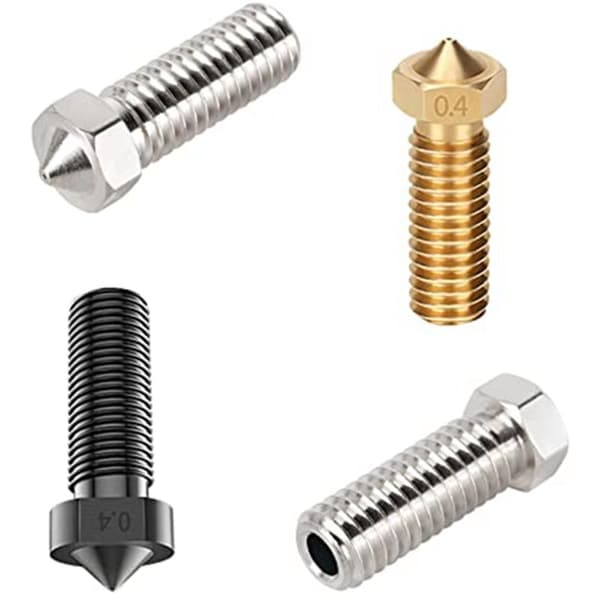 15 Dyse Kit til Vyper, 3D-printerdele Hærdet Stål/Rustfrit Stål/Messing Dyse Kit 0,4mm