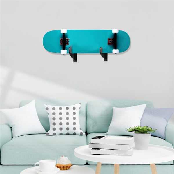 Skateboard Display Stativ Holder, Snowboard Vægmount, Skateboard Vægmount Sort