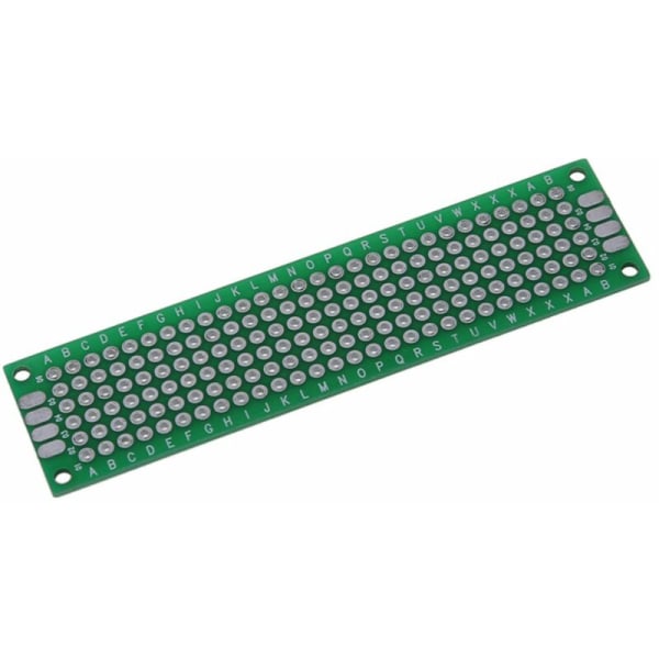 2 kpl Prototyyppi Kaksisivuinen FR-4 Piirilevy Stripboard Universaali 2 x 8cm