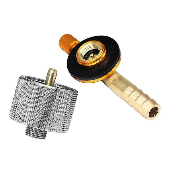 7,8 cm Mindre Stål Utomhus Cam Switng Laddning Uppblåsbar Ventiladapter Gaspatron Tank Cyr Adapter Gaspåfyllningsadapter