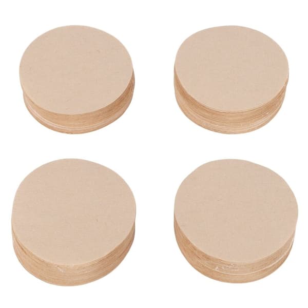 400 st oblekta runda kaffefilterpapper Ersättningsfilterpapper (2,3 tum diameter)