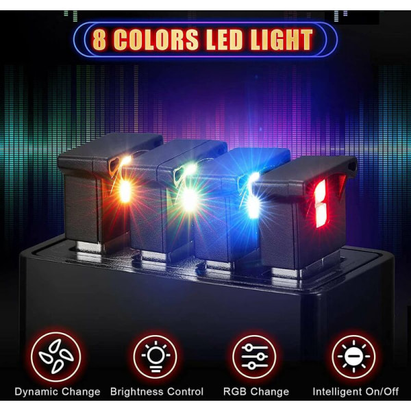 USB LED-lys, RGB LED-bilindretningsbelysning Atmosfærelys, bærbar computertastaturlys Hjemmekontor Dekoration Natlampe