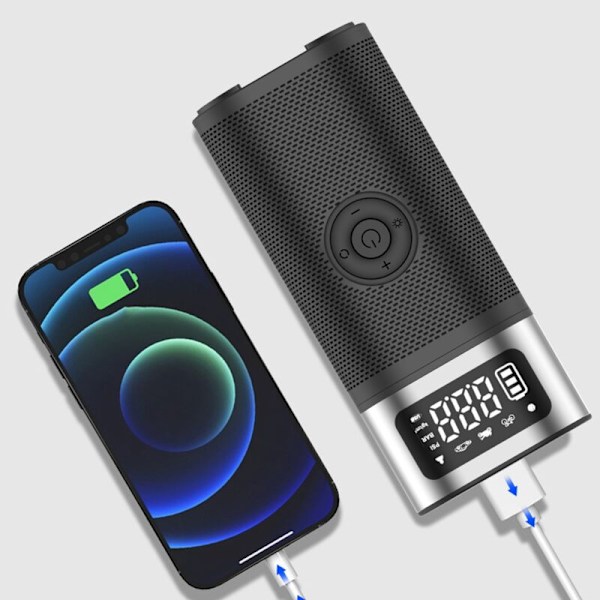 Elektrisk luftpump för bildäck, bärbar kompressor, universell