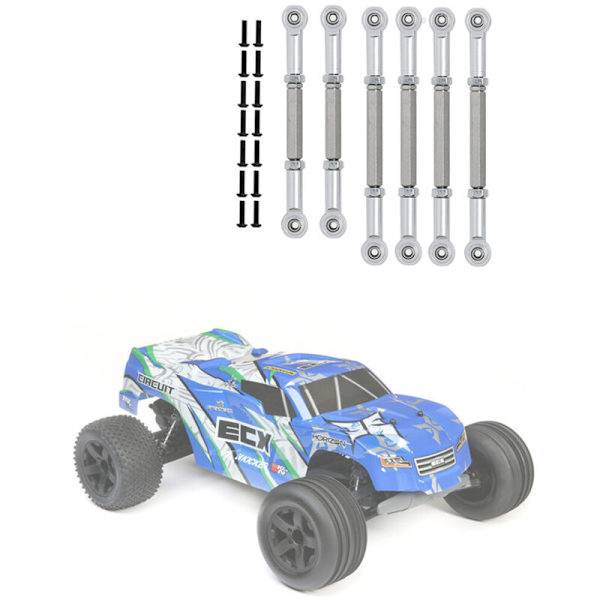 6 kpl vetoakseleita 1/10 2WD -sarjan Ruckus Torment Circuit AMP RC -auton päivitysosiin, 4