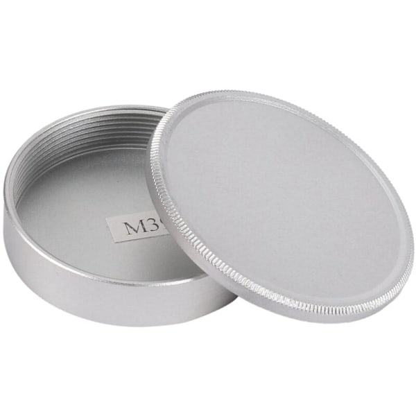 4X Metallkropp och Lins Bakkåpa Set för M39 Ltm Mcm39S (Silver)